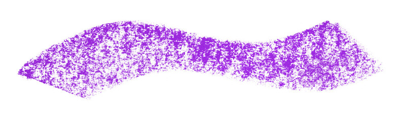 Purple crayon brush stroke isolated on transparent background