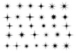 © Aysha - Vector art of collection of star shapes and sparkles isolated on white