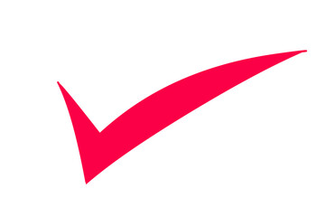 Poster - Hand drawn red arrow pointing left, isolated artistic and expressive mark on transparent background