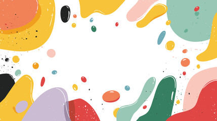 Poster - Abstract colorful background with fluid shapes and textures  