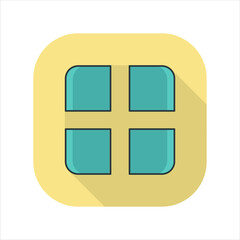 Poster - Illustration of a menu bar icon. icon related to design elements. suitable for web site, app, user interfaces,element, printable etc. flat icon style. simple vector design editable