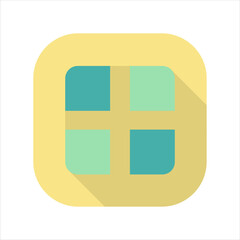 Poster - Illustration of a menu bar icon. icon related to design elements. suitable for web site, app, user interfaces,element, printable etc. flat icon style. simple vector design editable