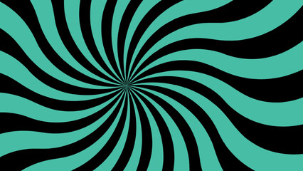 Poster - Abstract bold radial burst design with teal and black triangular rays. Starburst or explosion-like optical effect with dramatic, graphic, and modern appearance. Visuals, tech posters, energetic backgr