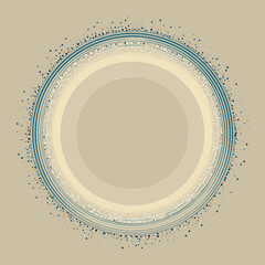 Poster - Abstract circular background with soft colors and dotted accents  