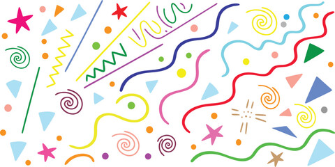 Poster - Vibrant abstract geometric background design with a spectrum of colors and modern typography elements for digital and print applications