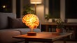 © ichsan - Illuminated brain lamp in a living room