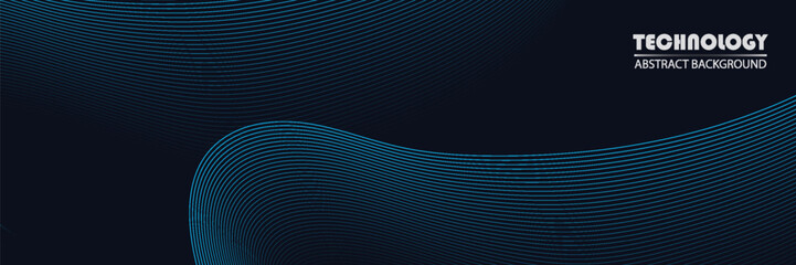 dynamic and abstract digital design with flowing blue waveforms against a dark background,smooth, curving lines and dotted patterns.modern trendy and simple design,bussines.