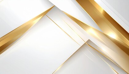 Poster - Dynamic abstract design featuring golden lines and white background digital art modern aesthetic artistic environment close-up view visual concepts