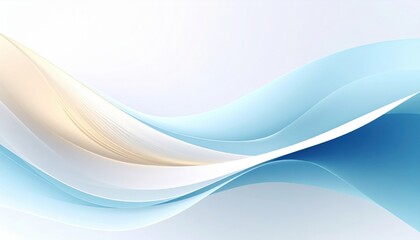 Poster - Fluid abstract design digital art modern aesthetic clean environment soft color palette visual harmony
