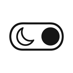 Poster - Toggle switch featuring a crescent moon and a sun for dark mode or light mode interface selection