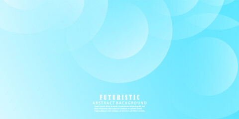Wall Mural - minimalist banner background, pastel colorful, light blue gradations. futuristic gradient soft