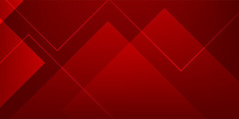 Wall Mural - modern and dynamic red abstract pattern with intersecting elements, great for promotional graphics o