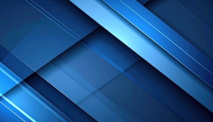 Poster - Dynamic blue abstract design digital art graphics modern creative perspective conceptual background for visual engagement