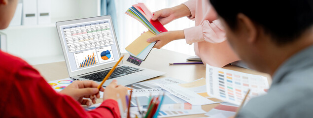 Poster - Business data dashboard provide business intelligence analytic for marketing strategy planning brisk with big data set to analyze customer demands and foreseeing business future