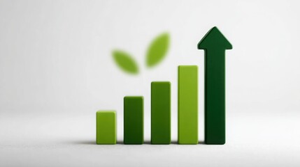 Poster - A green arrow is on top of a green bar