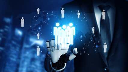 Poster - AI empowers global workforce by analyzing human, network, and distribution data for smarter team connectivity Vouch