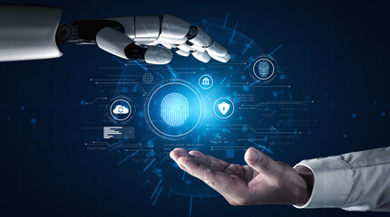 Poster - AI enhances biometric identity authentication with fingerprint and facial recognition to ensure secure access, protect sensitive cloud data, and streamline user verification Vouch