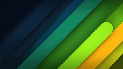 Poster - A green and yellow striped background with a green and yellow line