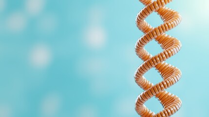 Poster - Abstract Spiral Design with Vibrant Blue Background