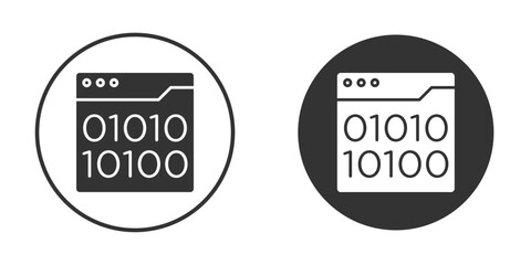Binary code icon