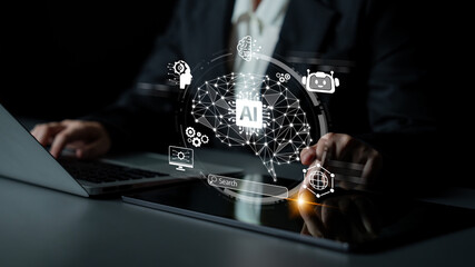 Poster - AI assistant with LLM, big data, machine learning, and generative AI powers prompt engineering and supports agentic AI for advanced business applications. Latch