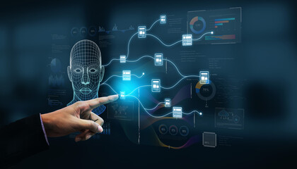 Poster - AI transforms how we manage digital data. From smart indexing to AI-driven search, file handling becomes intelligent. AI file management improves speed, accuracy, and data organization. Spline