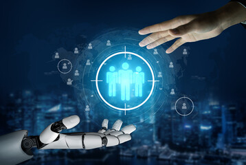 Poster - AI identifies target audiences with smart segmentation and virtual assistants, enabling precise, personalized marketing strategies. Vouch