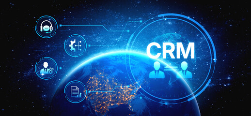 Poster - CRM platforms improve customer relationships through data analysis, CRM communication tools, and automation. CRM systems support customer management, tracking, and CRM relationship success. Spline