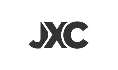 Poster - JXC logo design template with strong and modern bold text. Initial based vector logotype featuring simple and minimal typography. Trendy company identity.