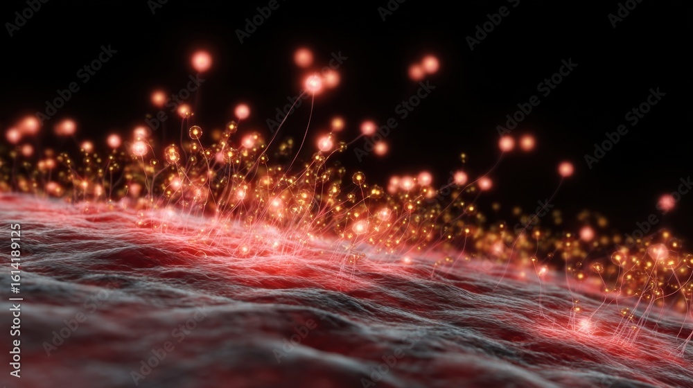 Text Overlay Rash Stock-Illustration „Digital visualization of an inflamed skin patch ...