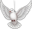 © 혜원 이 - White Dove of Peace Ornament