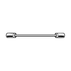 Poster - Classic Tie Tack or Lapel Pin Design on White Background