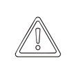 © FryArt - Alert icon with exclamation mark inside a warning triangle symbol