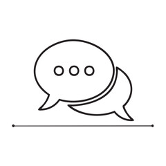 Poster - Speech bubbles with dots for communication and dialogue concept illustration