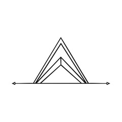 Poster - Abstract Geometric Design with Layered Triangles and Directional Arrows