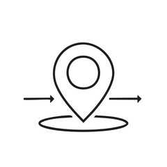 Poster - Location Point with Directions Signifying Movement, Directionality or Progress