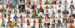 © Prostock-studio - A vibrant collage showcasing a range of diverse individuals smiling and expressing happiness. Each portrait captures the beauty of different cultures and lifestyles in a warm, inviting atmosphere.