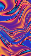 Wall Mural - Vibrant Chrome Marble Background Loop