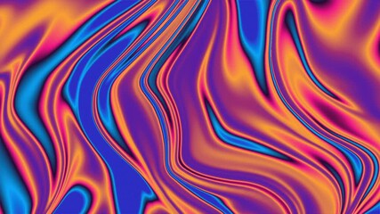 Wall Mural - Vibrant Chrome Marble Background Loop