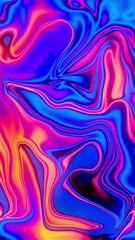 Wall Mural - Vibrant Chrome Marble Background Loop