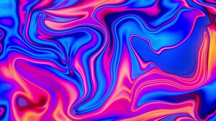 Wall Mural - Vibrant Chrome Marble Background Loop