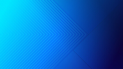 Poster - Abstract blue geometric line background with arrow pattern. Modern blue arrow lines design technology banner for futuristic and digital concept