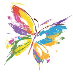 Poster - Colorful abstract butterfly illustration