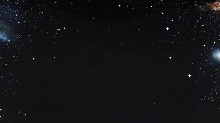 Wall Mural - clean noice effect black background with copy text space universe night astronomy.