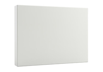 Poster - A blank white canvas stands ready for artistic creation, isolated on a clean transparent background