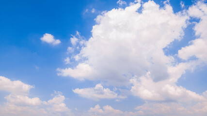 Wall Mural - clear blue sky background,clouds with background, blue sky background with tiny clouds. white fluffy