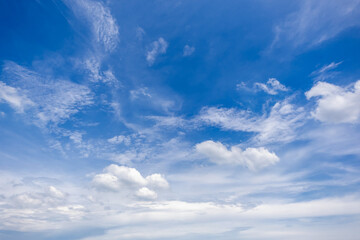 Wall Mural - clear blue sky background,clouds with background, blue sky background with tiny clouds. white fluffy