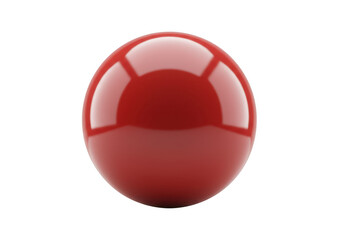 Poster - A shiny red sphere isolated on a transparent background