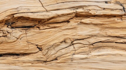 Poster - Textures of polished wood reveal intricate patterns and natural lines, highlighting the organic beauty of the material. Sunlight enhances the warm tones and grain details.