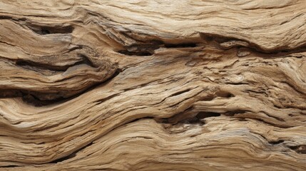 Poster - This close-up reveals the intricate details of weathered wood, displaying unique textures and natural patterns. The soft lighting enhances the organic variations in the surface.
